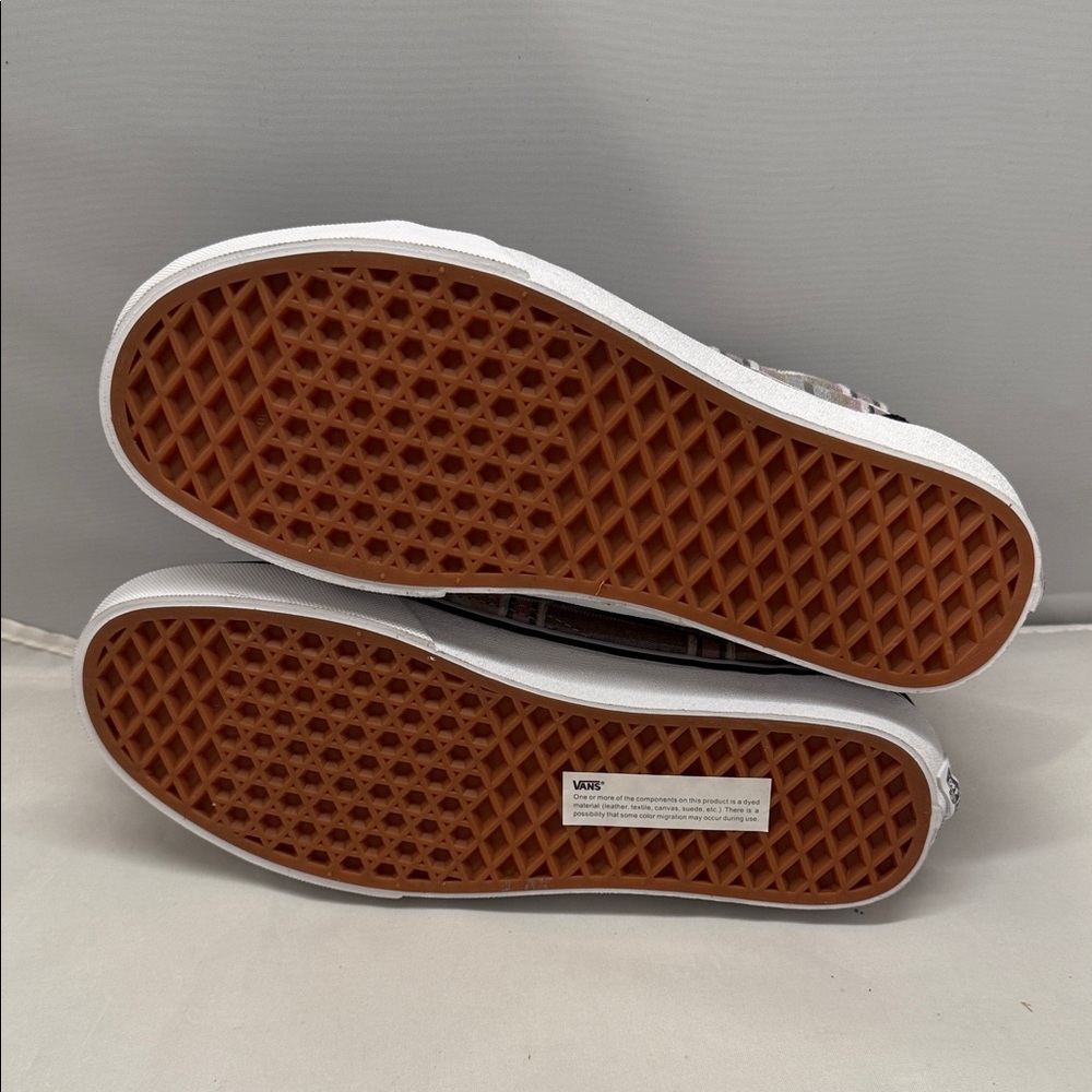 Vans Black and Multicolor Plaid Sneakers - Picture 6 of 6